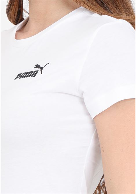 Ess small logo white women's t-shirt PUMA | T-shirt | 58677602