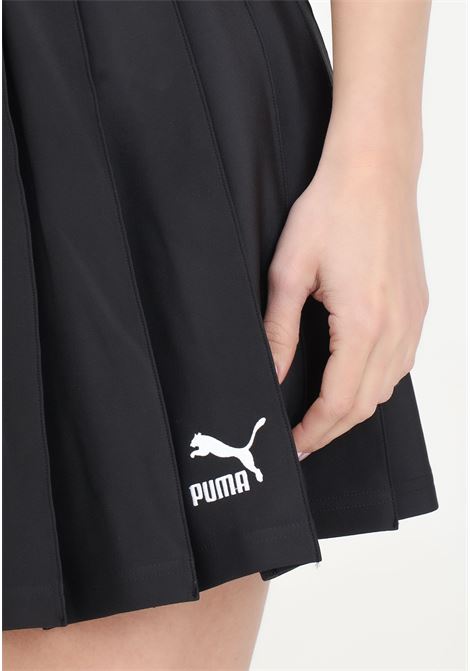 Gonna corta nera da donna Classics pleated skirt PUMA | Gonne | 62423701