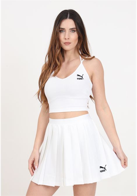 Short white skirt for women Classics pleated skirt PUMA | Skirts | 62423702