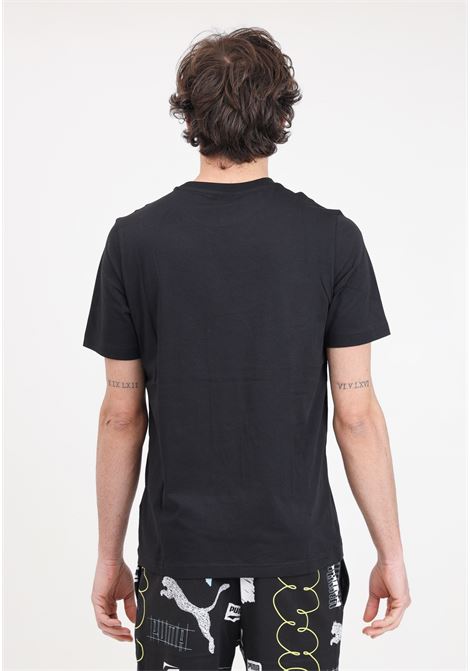 T-shirt da uomo nera Brand love Graphic PUMA | 62427901