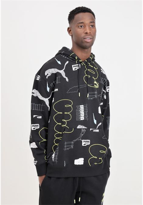 CLASSICS Brand Love black hoodie for men PUMA | 62430001