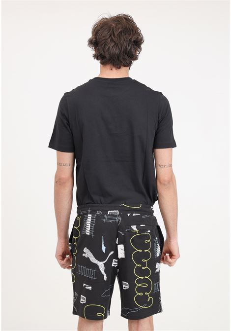 Shorts da uomo neri Brand love PUMA | Shorts | 62430901