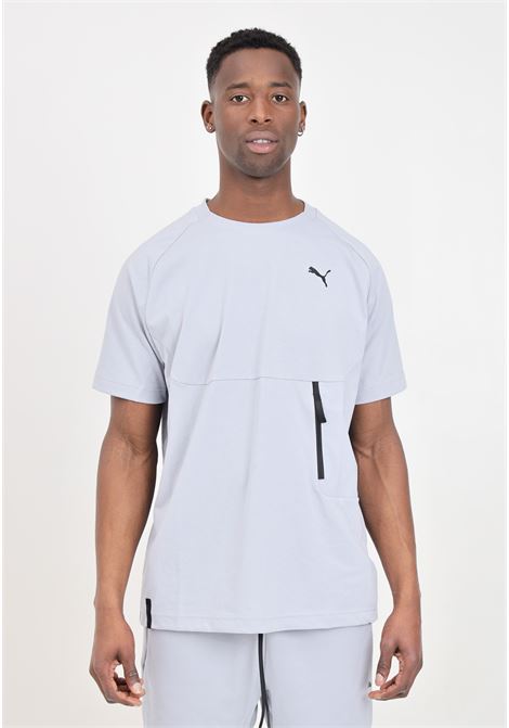Gray men's t-shirt with pumatech pocket PUMA | 62437963