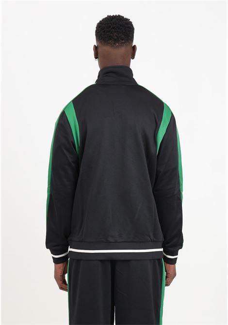 Felpa da uomo track jacket t7 nera verde e bianca PUMA | Felpe | 62439201