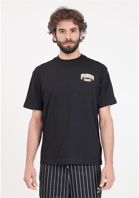 Black Puma team Graphic men's t-shirt PUMA | T-shirt | 62439501