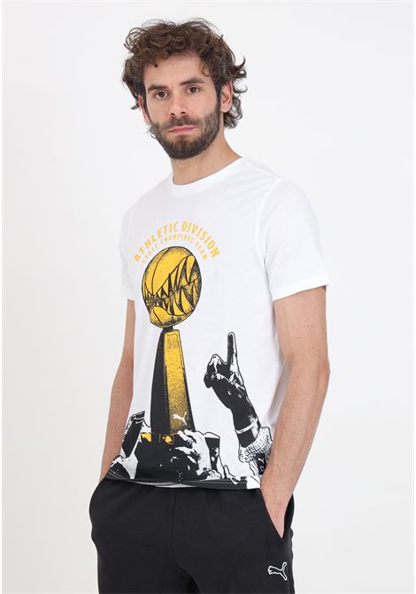 T-shirt da uomo bianca The golden ticket tee PUMA | T-shirt | 62480601