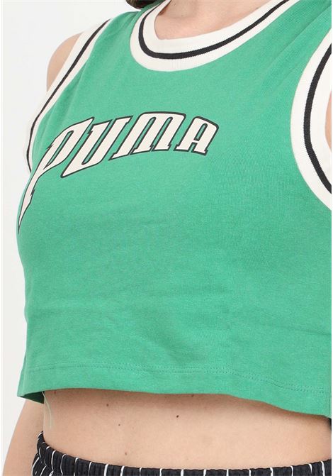 Puma team graphic crop green women's top PUMA | Tops | 62502486