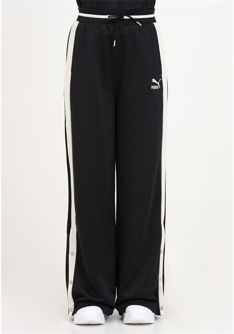 Black and white T7 TRACK PANTS women's trousers PUMA | 62502501