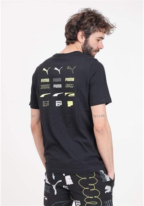 T-shirt da uomo nera Brand love Graphic PUMA | T-shirt | 62502801