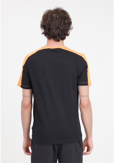 T-shirt arancione e nera da uomo ESS BLOCK X PUMA | T-shirt | 67334191