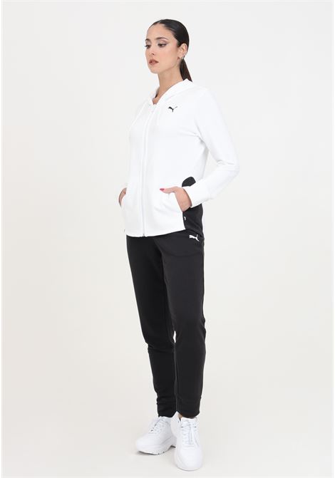 Classic black and white women's hooded tracksuit PUMA | Sport suits | 67369902