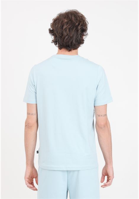 Essentials+ men's light blue t-shirt with small logo print PUMA | T-shirt | 67447022