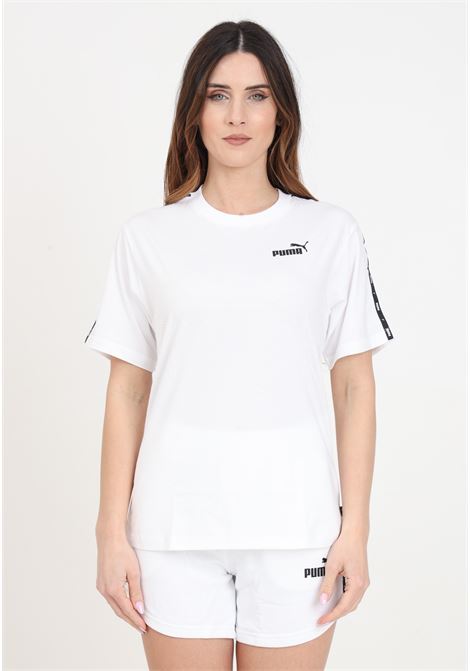 Ess Tape black and white women's t-shirt PUMA | T-shirt | 67599402