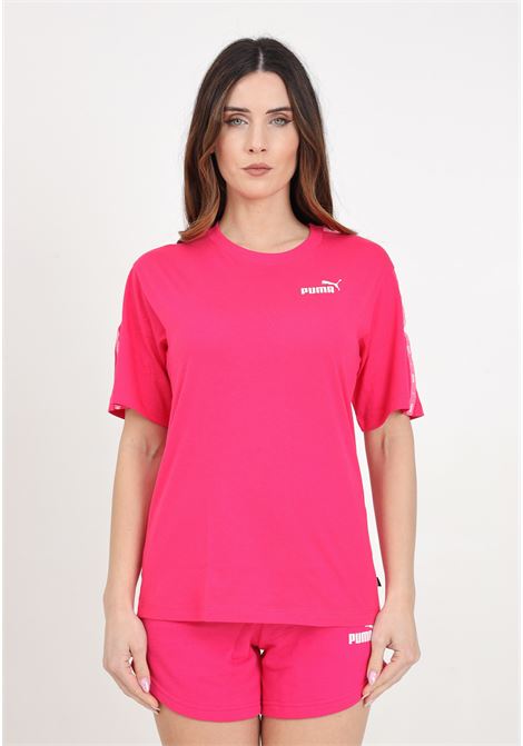 Ess Tape fuchsia women's t-shirt PUMA | 67599448