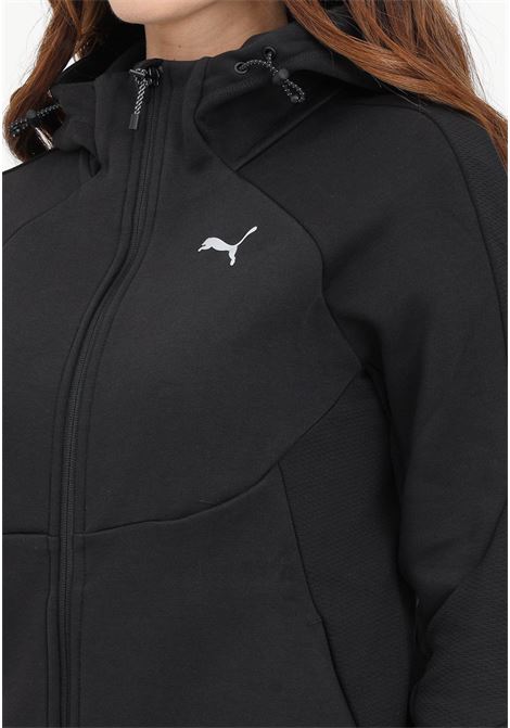 Black women's sweatshirt evostripe fz hoodie PUMA | Hoodie | 67787801