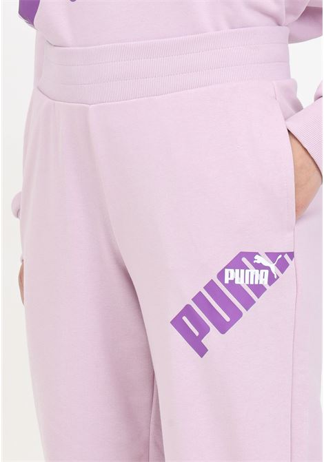 Pantaloni tuta da donna rosa puma power PUMA | Pantaloni | 67789560