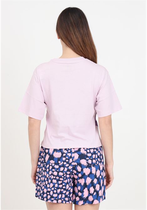 Lilac women's t-shirt Puma power cropped tee PUMA | T-shirt | 67789660