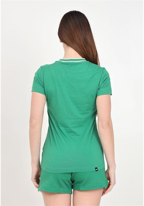 T-shirt da donna verde e bianca Puma squad PUMA | T-shirt | 67789786