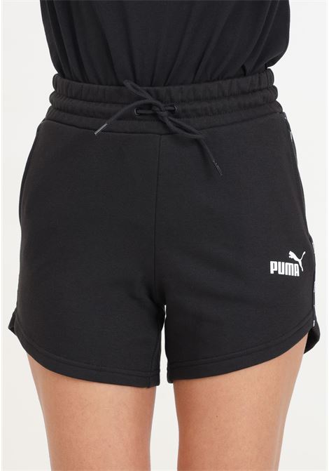 Ess Tape black and white women's shorts PUMA | 67792401