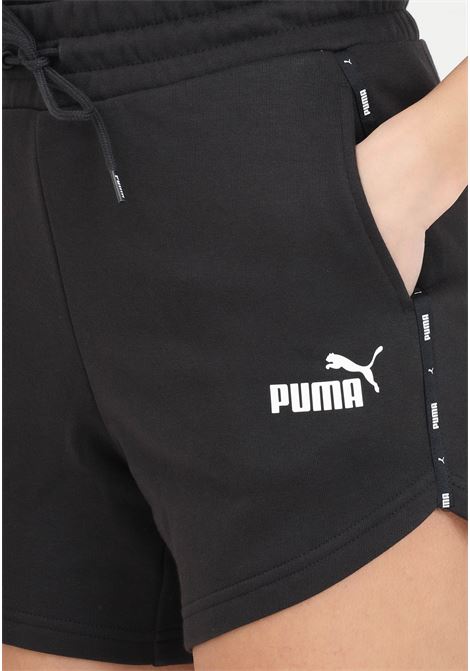 Ess Tape black and white women's shorts PUMA | Shorts | 67792401