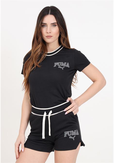 Puma squad black and white women's shorts PUMA | Shorts | 67870401