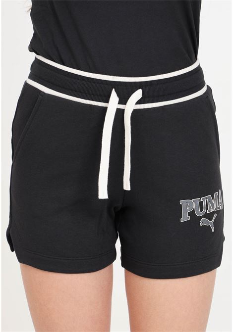 Shorts da donna neri e bianchi Puma squad PUMA | Shorts | 67870401