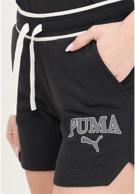 Shorts da donna neri e bianchi Puma squad PUMA | Shorts | 67870401