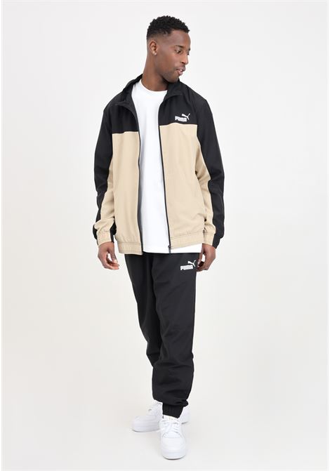 Beige and black men's tracksuit with blank logo print Wowen Tracksuit PUMA | Sport suits | 67888783