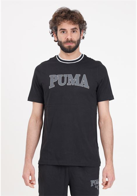 T-shirt nera da uomo Puma squad graphic PUMA | 67896701