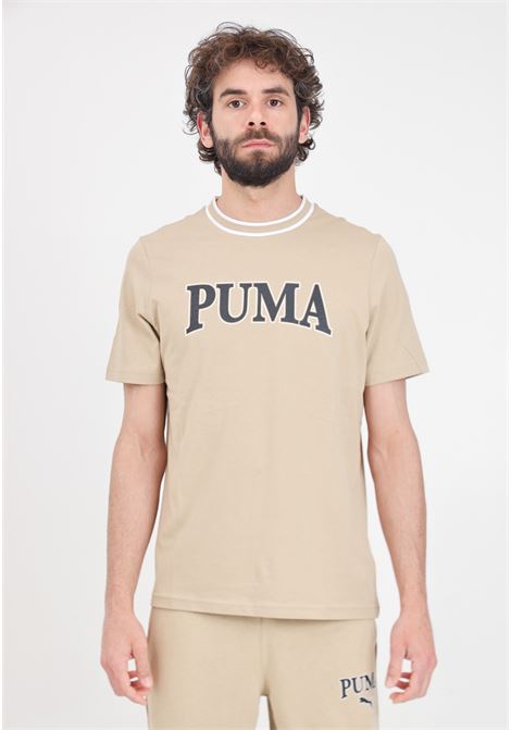 Puma squad graphic men's beige t-shirt PUMA | 67896783