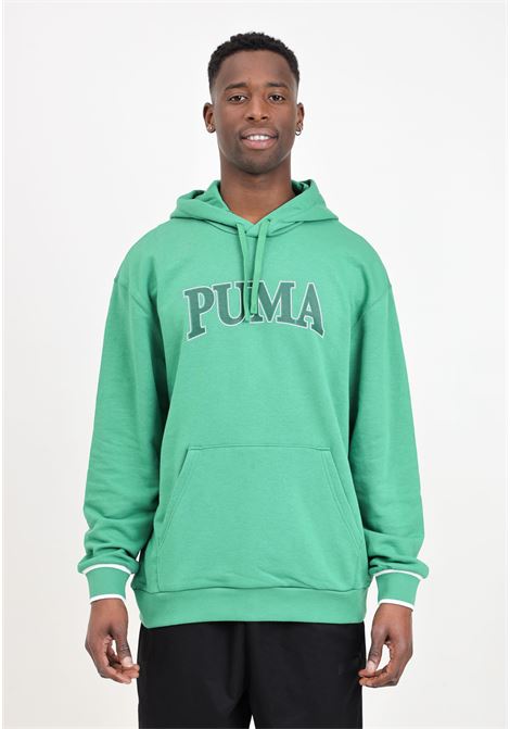 Felpa da uomo verde con cappuccio puma squad PUMA | Felpe | 67896986
