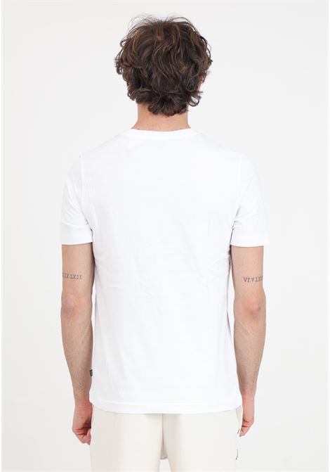 T-shirt sportiva bianca da uomo Ess+ logo lab PUMA | 67898802