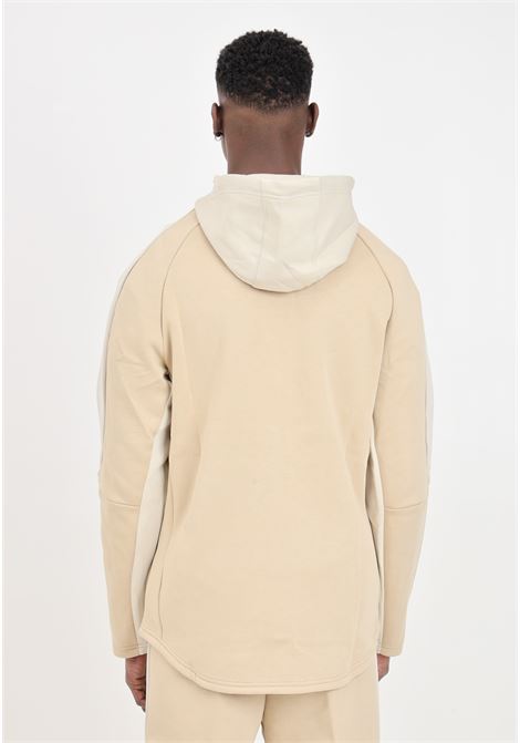 Beige sweatshirt with full zip and hood EVOSTRIPE for men PUMA | Hoodie | 67899583