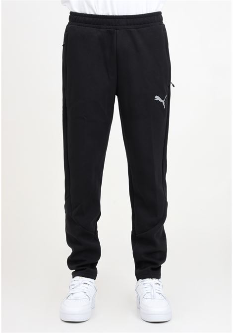Pantaloni da uomo sportivi neri con logo riflettente evostripe PUMA | Pantaloni | 67899701