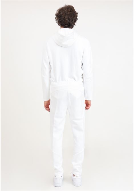 White sports men's trousers with reflective evostripe logo PUMA | Pants | 67899702