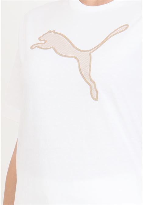 T-shirt da donna bianca Her graphic tee PUMA | T-shirt | 67991402