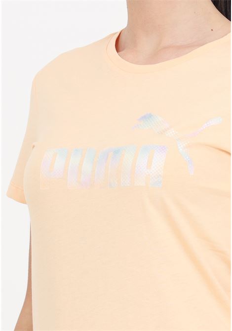 T-shirt da donna arancione Ess+ summer daze PUMA | T-shirt | 67992145