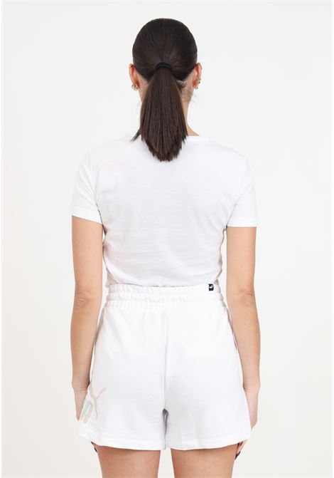 Ess+ summer daze white women's shorts PUMA | Shorts | 67992802
