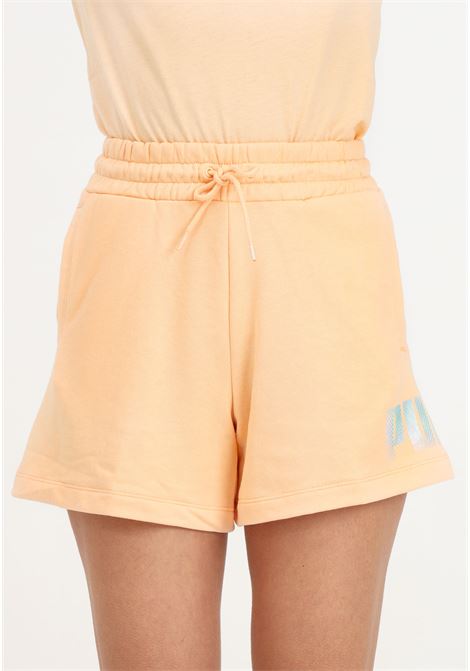 Shorts da donna arancioni Ess+ summer daze PUMA | Shorts | 67992845