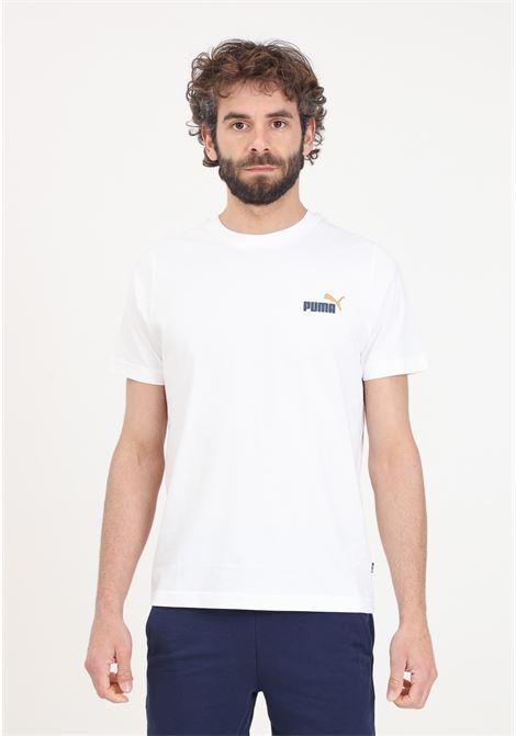 T-shirt da uomo bianca Graphics feel good PUMA | T-shirt | 68017902