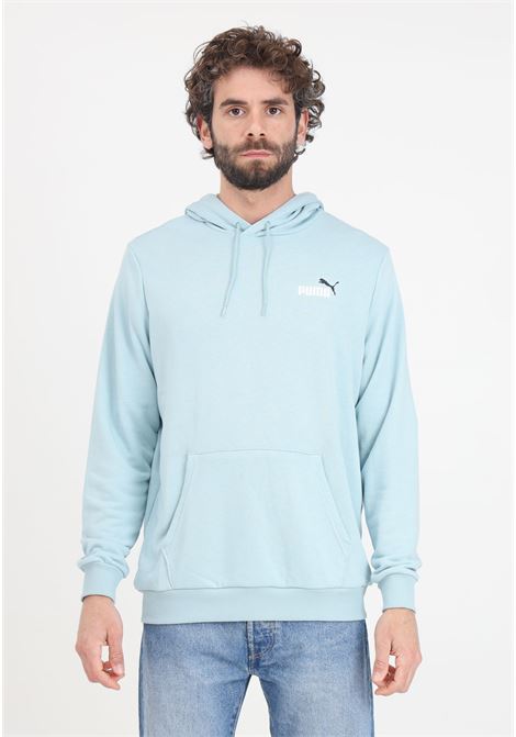Felpa celeste da uomo small logo hoodie turquoise surf PUMA | Felpe | 68099022