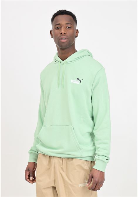 Felpa verde da uomo small logo hoodie pure green PUMA | Felpe | 68099095