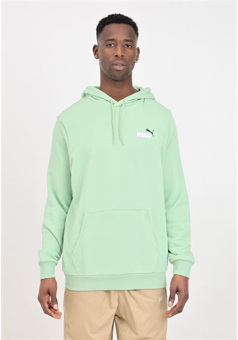 Felpa verde da uomo small logo hoodie pure green PUMA | Felpe | 68099095