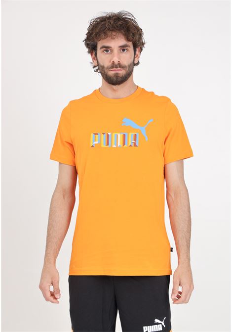 T-shirt sportiva arancione da uomo Blank base PUMA | 68436303