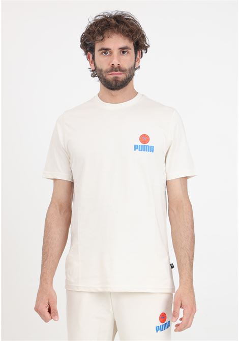 Blank basic beige men's t-shirt PUMA | 68436404