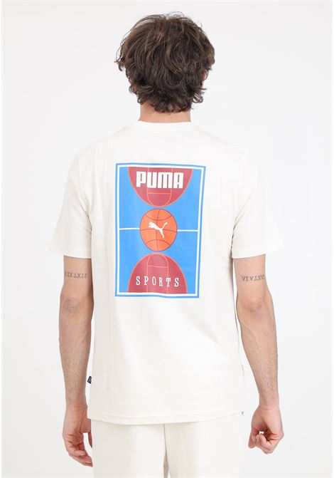 T-shirt da uomo beige Blank base PUMA | T-shirt | 68436404