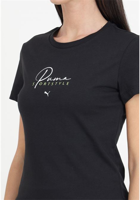 Blank basic black women's t-shirt PUMA | T-shirt | 68479801