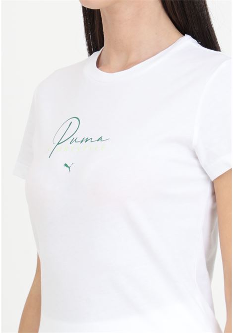 T-shirt da donna bianca Blank base PUMA | T-shirt | 68479802
