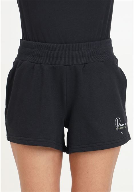 Blank basic black women's shorts PUMA | 68480101
