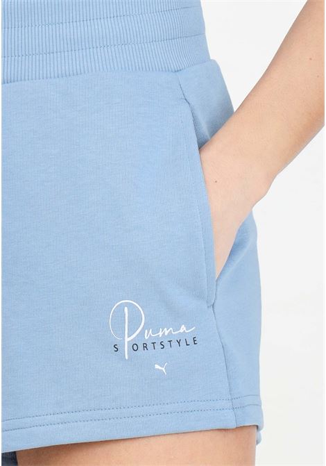 Blank base light blue women's shorts PUMA | Shorts | 68480102